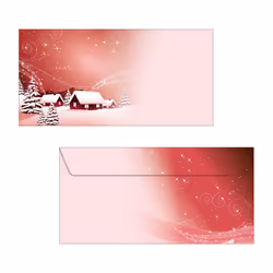 Sigel DU033 enveloppe DL (110 x 220 mm) Rouge 50 pièce(s)