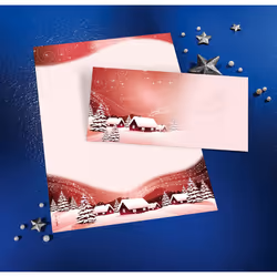 Sigel DU033 enveloppe DL (110 x 220 mm) Rouge 50 pièce(s) - Vue supplémentaire 4