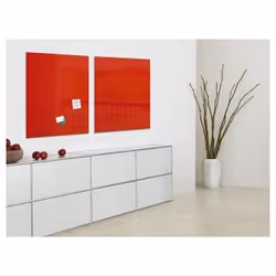 Sigel GL202 tableau magnétique & accessoires Verre Rouge