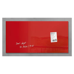 Sigel GL147 tableau magnétique & accessoires Verre Rouge