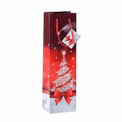 Sigel GT024, Sac emballage cadeau, Rouge, Blanc, Image, Papier, Noël, 157 g/m²