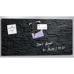 Sigel GL149 tableau magnétique & accessoires Verre Noir