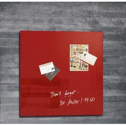 Sigel GL114 tableau magnétique & accessoires Verre Rouge