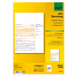 Sigel ZV572, 250 feuilles, A4, 90 g/m², Blanc
