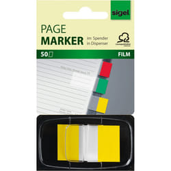 Sigel HN490 marque-pages Marque-page flexible Jaune 50 pièce(s)