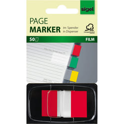 Sigel HN491 étiquette auto-collante Rectangle Rouge 50 pièce(s)