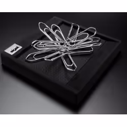 Sigel cintano : S distributeur de trombones Noir Simili-cuir, Plastique