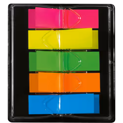 Sigel HN489 marque-pages Marque-page flexible Bleu, Vert, Orange, Rouge, Jaune 200 pièce(s)