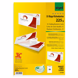 Sigel LP838, Laser/a jet d'encre, Blanc, Satin, 225 g/m², 180 mm, 55 mm