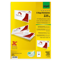 Sigel LP838 carte de visite Laser/a jet d'encre Blanc