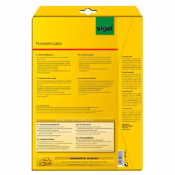 Sigel LA101 étiquette auto-collante Rectangle Permanent Blanc 1625 pièce(s)