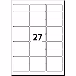 Sigel LA210 étiquette auto-collante Rectangle aux angles arrondis Amovible Blanc 675 pièce(s)