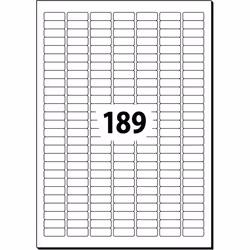 Sigel LA202 étiquette auto-collante Rectangle aux angles arrondis Amovible Blanc 4725 pièce(s)