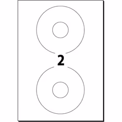 Sigel LA526 étiquette pour CD 100 pièce(s) CD/DVD Etiquette auto-adhésive