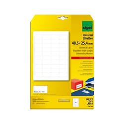 Sigel LA106 étiquette auto-collante Rectangle Blanc 1000 pièce(s)
