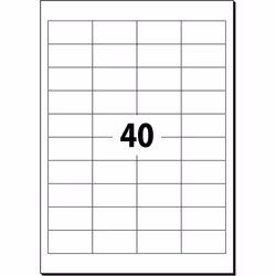 Sigel LA106 étiquette auto-collante Rectangle Blanc 1000 pièce(s)