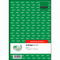 Sigel SD001, 80 feuilles, A5, Vert