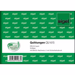 Sigel QU615, 50 feuilles, A6 q, Vert