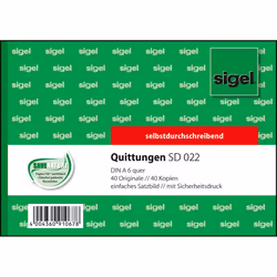 Sigel SD022, 80 feuilles, A6 q, Vert