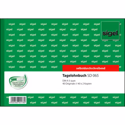 Sigel SD065, 120 feuilles, A5 q, Vert