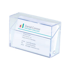 Sigel VA110 rangement de cartes de visites Plastique Transparent