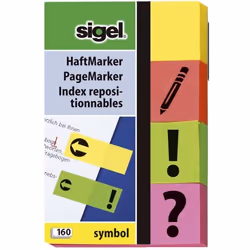 Sigel HN635, Vert, Rose, Rouge, Jaune, 20 mm, 50 mm, 160 pièce(s), 5 cm, 8 cm