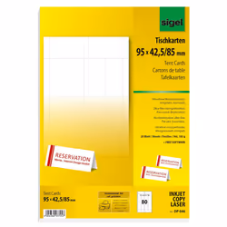 Sigel DP046, Blanc, A4, Carton, Universel, Rectangle, 185 g/m²