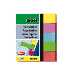 Sigel HN625 étiquette auto-collante Bleu, Vert, Rose, Rouge, Jaune 200 pièce(s)