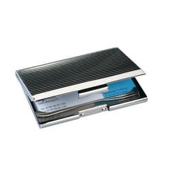 Sigel VZ130 rangement de cartes de visites Chrome Noir, Chrome