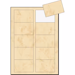 Sigel DP744 carte de visite Laser/a jet d'encre Beige 100 pièce(s)