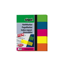 Sigel HN615 étiquette auto-collante Bleu, Vert, Orange, Rose, Jaune 200 pièce(s)