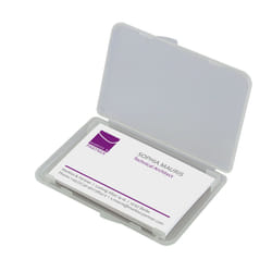 Sigel VA140 rangement de cartes de visites Plastique Transparent