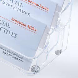 Sigel VA138 rangement de cartes de visites Plastique Transparent