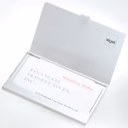 Sigel VZ135 rangement de cartes de visites Aluminium Argent