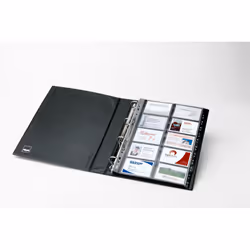 Sigel VZ301 rangement de cartes de visites Plastique Noir