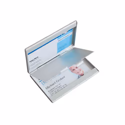 Sigel VZ136 rangement de cartes de visites Aluminium Argent