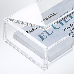 Sigel VA112 rangement de cartes de visites Acrylique Transparent