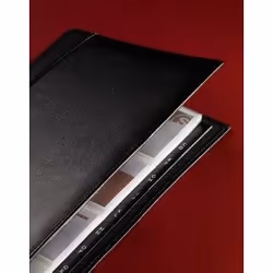 Sigel Torino, Cuir, Noir, 160 cartes, 90 x 58 mm, 275 mm, 35 mm