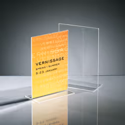 Sigel TA222 support de panneau et stand d'information A5 Acrylique Transparent