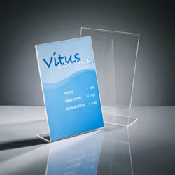 Sigel TA210 support de panneau et stand d'information A4 Acrylique Transparent