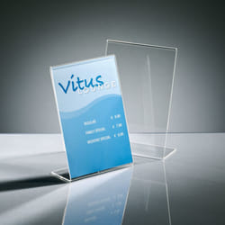 Sigel TA212 support de panneau et stand d'information A5 Acrylique Transparent