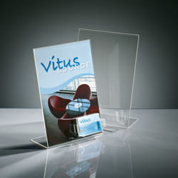Sigel TA230 support de panneau et stand d'information A4 Acrylique Transparent