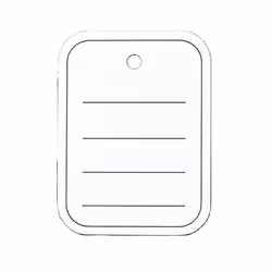 Sigel ZB350, Blanc, Autres, 40 x 50 mm, Carton, 4 cm, 50 mm