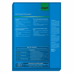 Sigel IP286 papier jet d'encre A4 (210x297 mm) Mat 100 feuilles Blanc