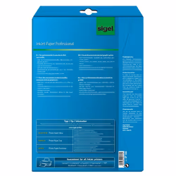Sigel IP186 papier jet d'encre A4 (210x297 mm) Mat 25 feuilles Blanc