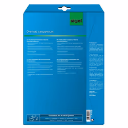 Sigel IF110 film d'impression Jet d'encre A4 (210×297 mm) Transparent 10 feuilles