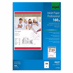 Sigel IP383, Impression à jet d'encre, A3+ (330x483 mm), Mat, 100 feuilles, 160 g/m², Blanc