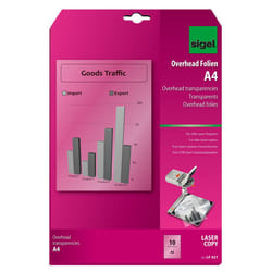 Sigel LF421 film d'impression Laser A4 (210×297 mm) Transparent 10 feuilles