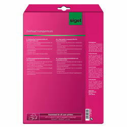 Sigel LF421 film d'impression Laser A4 (210×297 mm) Transparent 10 feuilles