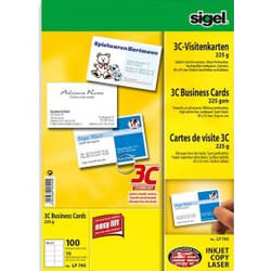 Sigel LP795 carte de visite 100 pièce(s)